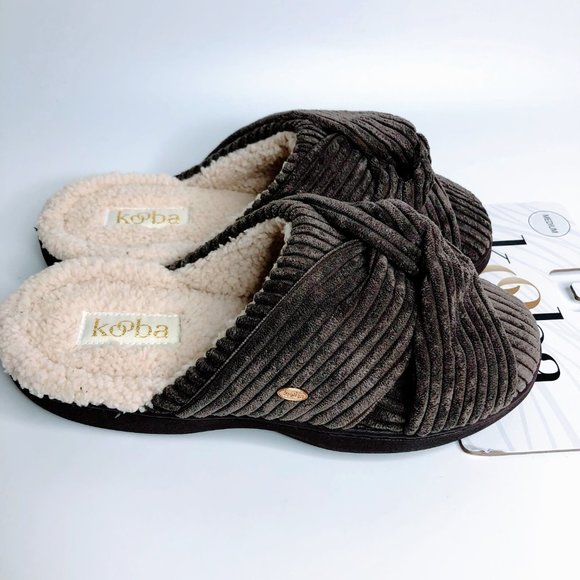 Kooba Shoes Kooba Terry Cloth Cross Front House Slippers New Poshmark